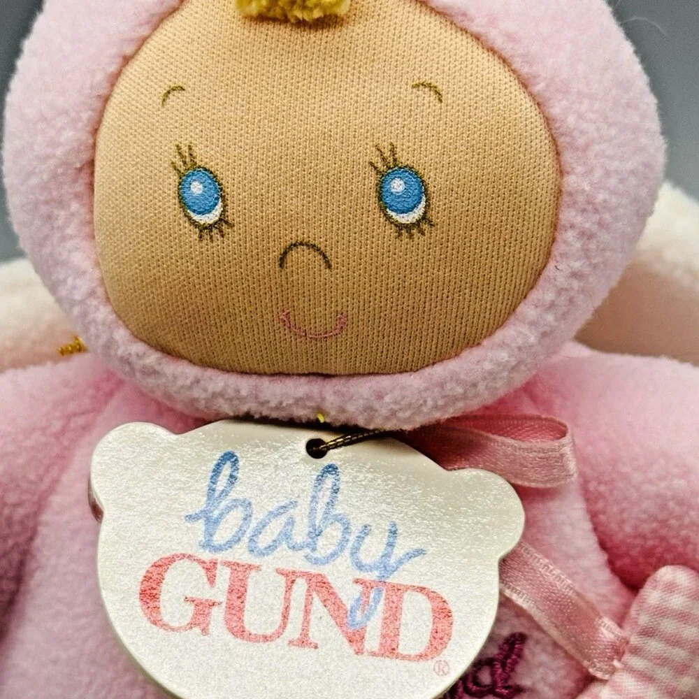 Baby Gund Pink‎ Angel Doll God Bless Baby Plush Chime Bundle of Blessings 58040